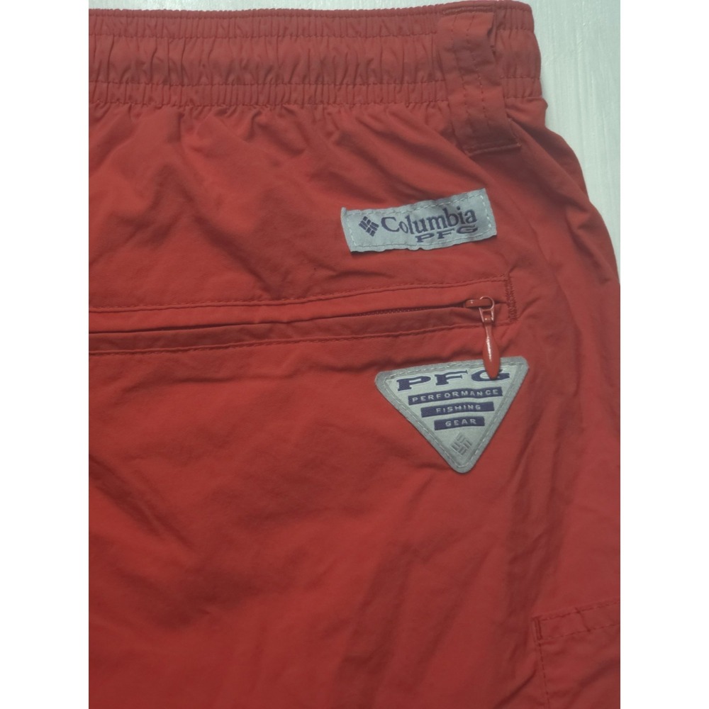 Columbia PFG Omni-Shade Mens Red Swim Trunks Board Shorts Size XL - Picture 8 of 9
